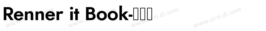 Renner it Book字体转换
